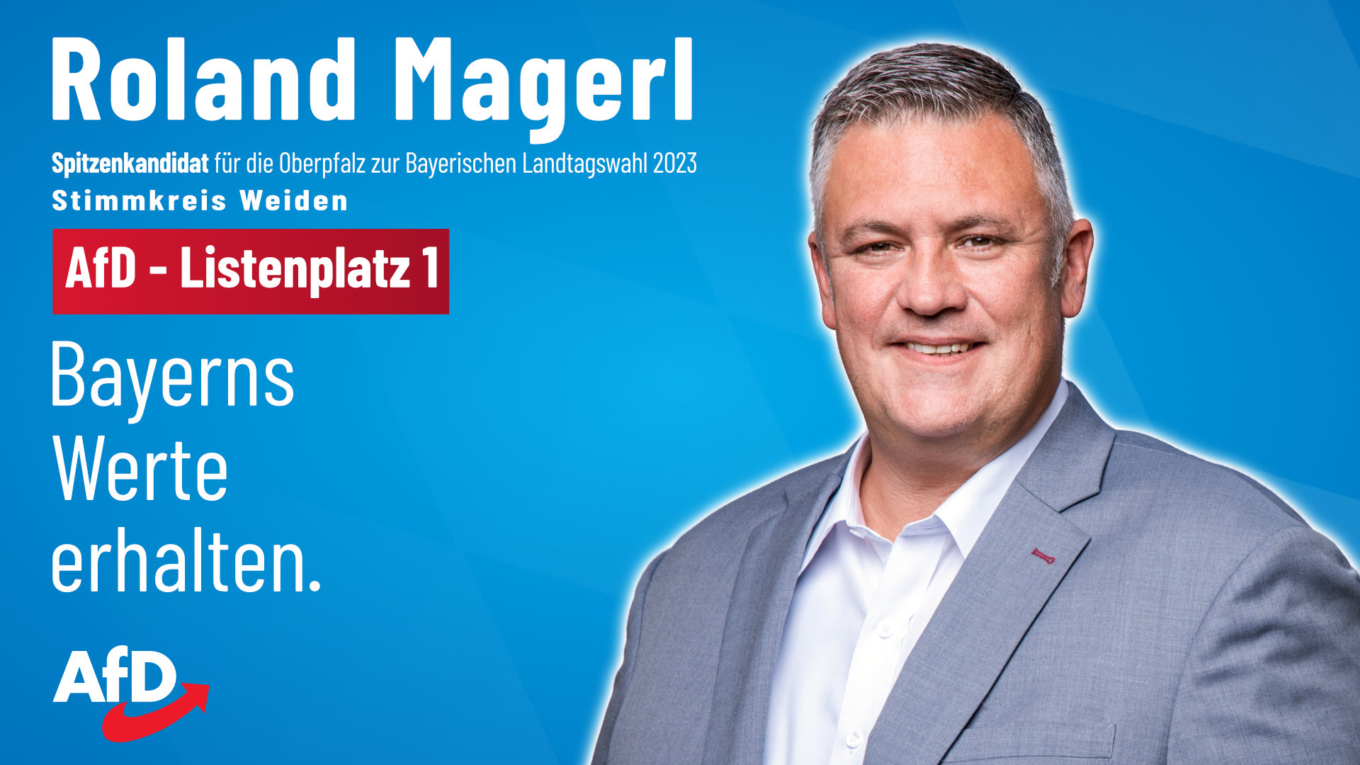 Roland Magerl AfD, AfD Weiden, Landtagswahl 2023