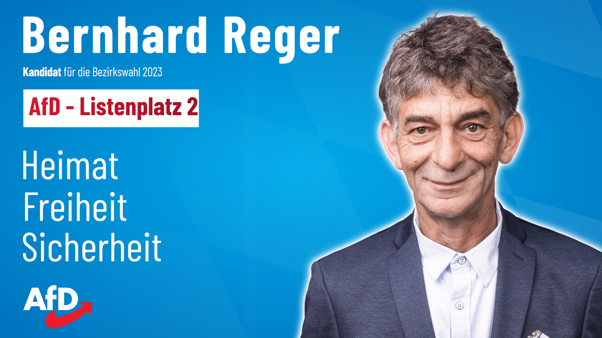 AfD Weiden Bezirkstagskandidat Bernhard Reger