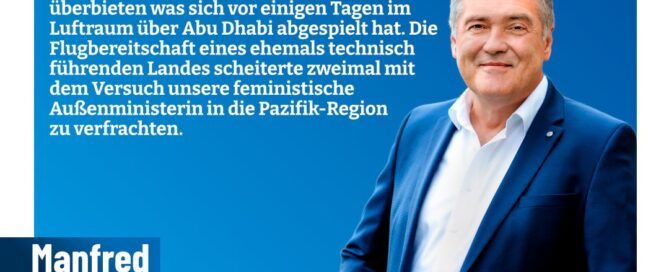 Manfred Schiller AfD Weiden - Wort zum Sonntag - Die grüne Art zu reisen.