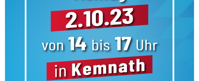 AfD Infostand in Kemnath 02.10.2023