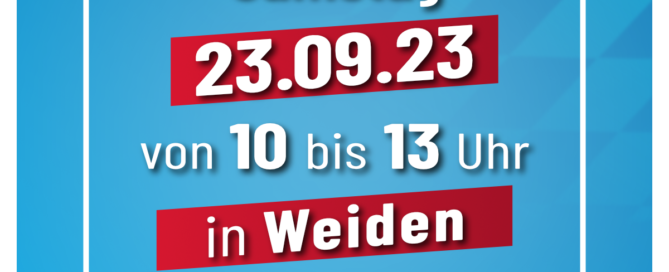 Infostand KV Weiden in Weiden 23.09.2023