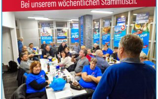 AfD Weiden Stammtisch - Volles Haus