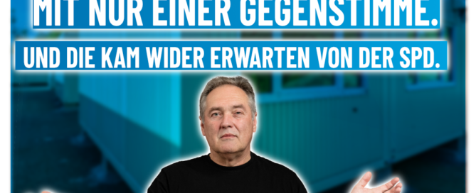 Manfred Schiller AfD - Flüchtlingsunterkunft in Plößberg - Beschlossene Sache.