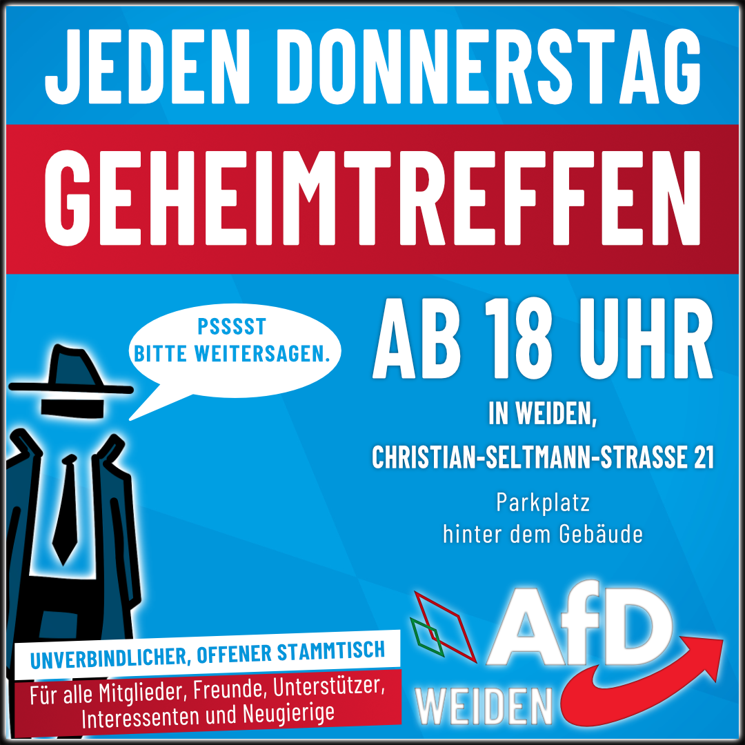 AfD Weiden - Geheimtreffen