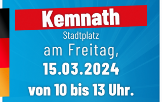 AfD Weiden - Infostand - Kemnath - 15-03-2024