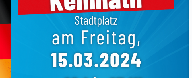 AfD Weiden - Infostand - Kemnath - 15-03-2024