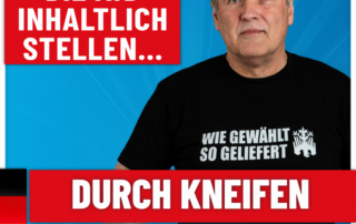 Manfred Schiller AfD - Durch kneifen die AfD stellen - echt clever.
