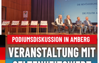 Manfred Schiller AfD - Podiumsdiskussion mit Seltenheitswert