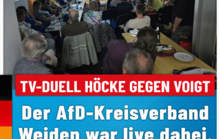 AfD Weiden - TV Duell mit Björn Höcke